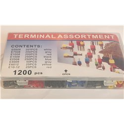 Bootlace Ferrule Terminal Assortiment 1200 pcs