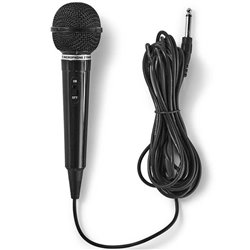 Microphone Dynamic off/on switch uni-directional + 3m cable + jack- 600 ohm