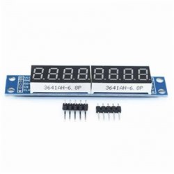 Arduino 8x7segment display MAX721