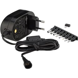 Switching power supply GS2250 Universal 3/4.5/5/6/7.5/9/12 V DC 2250MA with 8 adapter plugs