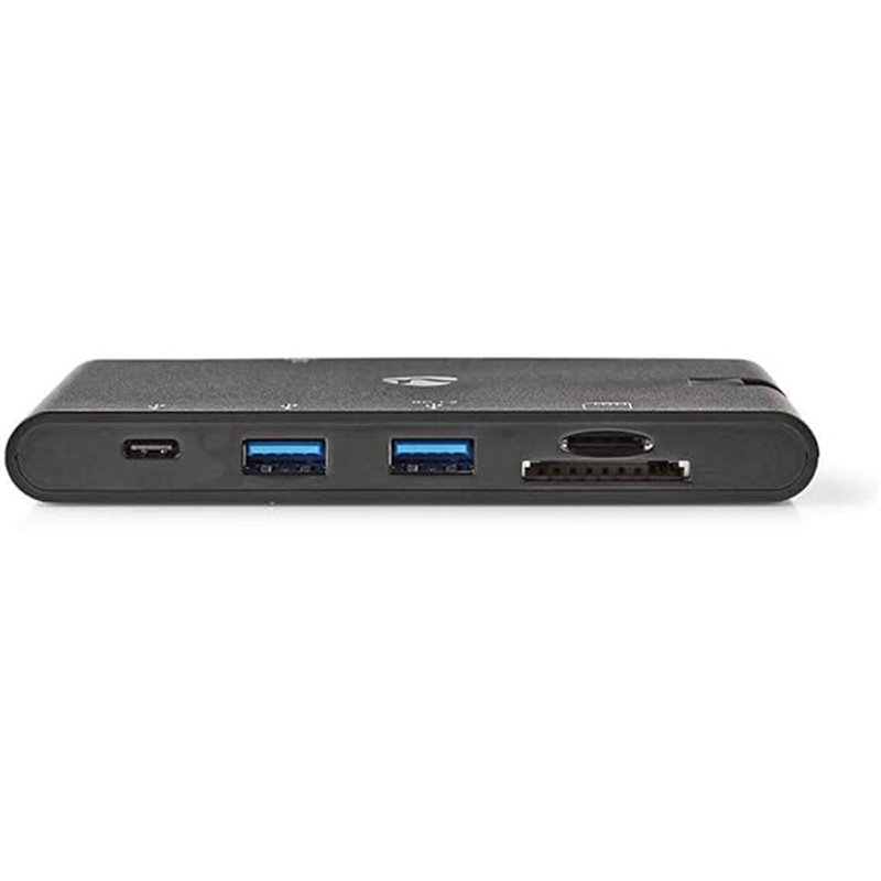 USB Docking Station USB3.2 gen1/USB-C male/HDMI female/Micro SD+SD/RJ45 female/100W fast charging