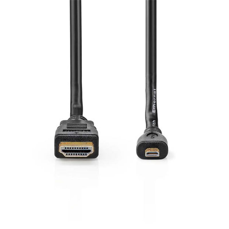 HIGH Speed HDMI cable with Ethernet/HDMI Conn/HDMI Micro-Conn 4K@30Hz Gold plated 2m