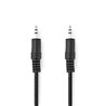 Stereo-Audio Cable/3.5mm male/3.5mm male/Nickel plated 1m