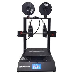 3D printer P3 PRO MAKERPI 2 independent DUAL HIGH TEMP Extruders 300° C