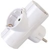 3-way T- Schuko Adapter 220V