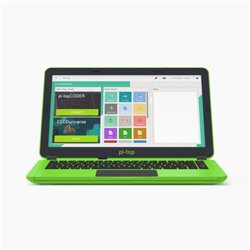 Pi-Top2 groen Laptop om Raspberry Pi experimenten mee te doen (demo) zonder Raspberry Pi  accu to replace
