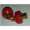 RCA/Cinch chassis isolated - gold plated red