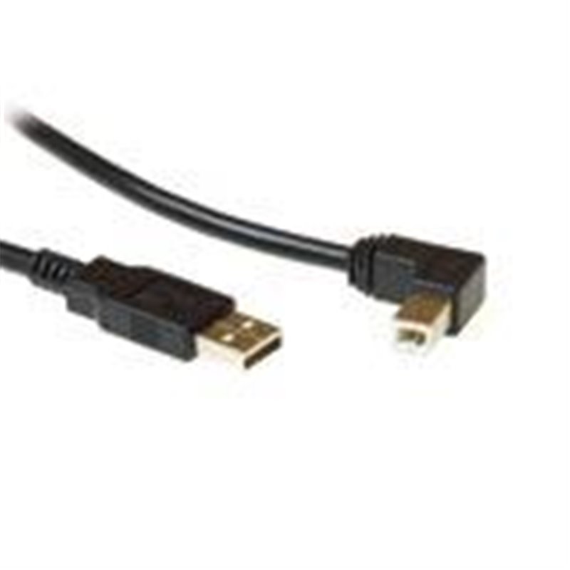 USB angle USB A Male - USB B Male Hi-speed 1.80m