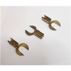 Non insulated messing fork 4mm - soldering per 3 pieces