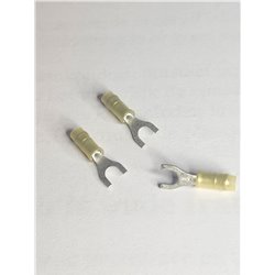 TE Connectivity, Insulated Crimp Spade Connector, 0.3mm² to 1.4mm², 22AWG to 16AWG, M3.1 Stud Size