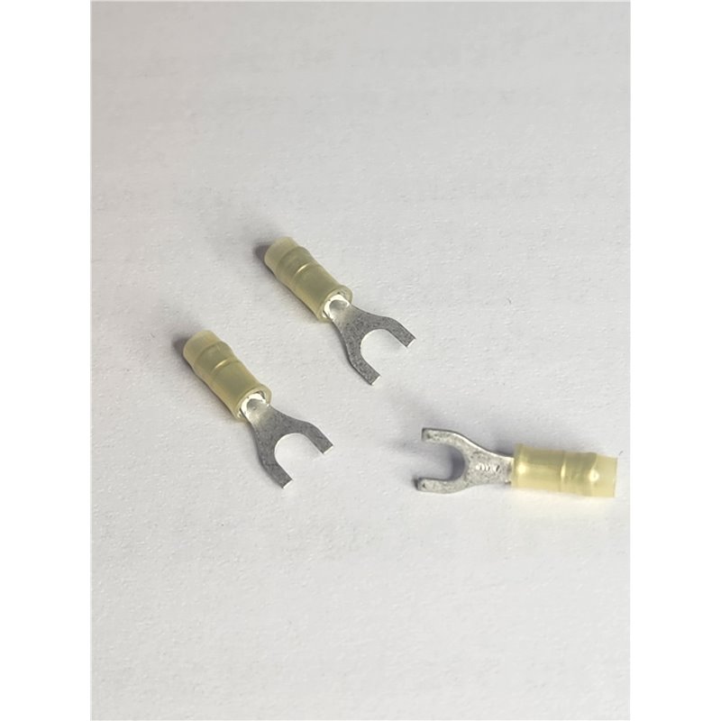 TE Connectivity, Insulated Crimp Spade Connector, 0.3mm² to 1.4mm², 22AWG to 16AWG, M3.1 Stud Size